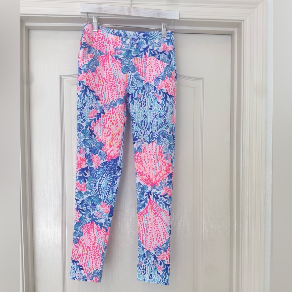 Lilly Pulitzer Sz 00 Luxletic Sea Print Golf Pants